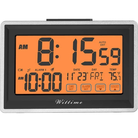 Wittime Other Wittime Alarm Clock For Bedroom Digital Desk Clock